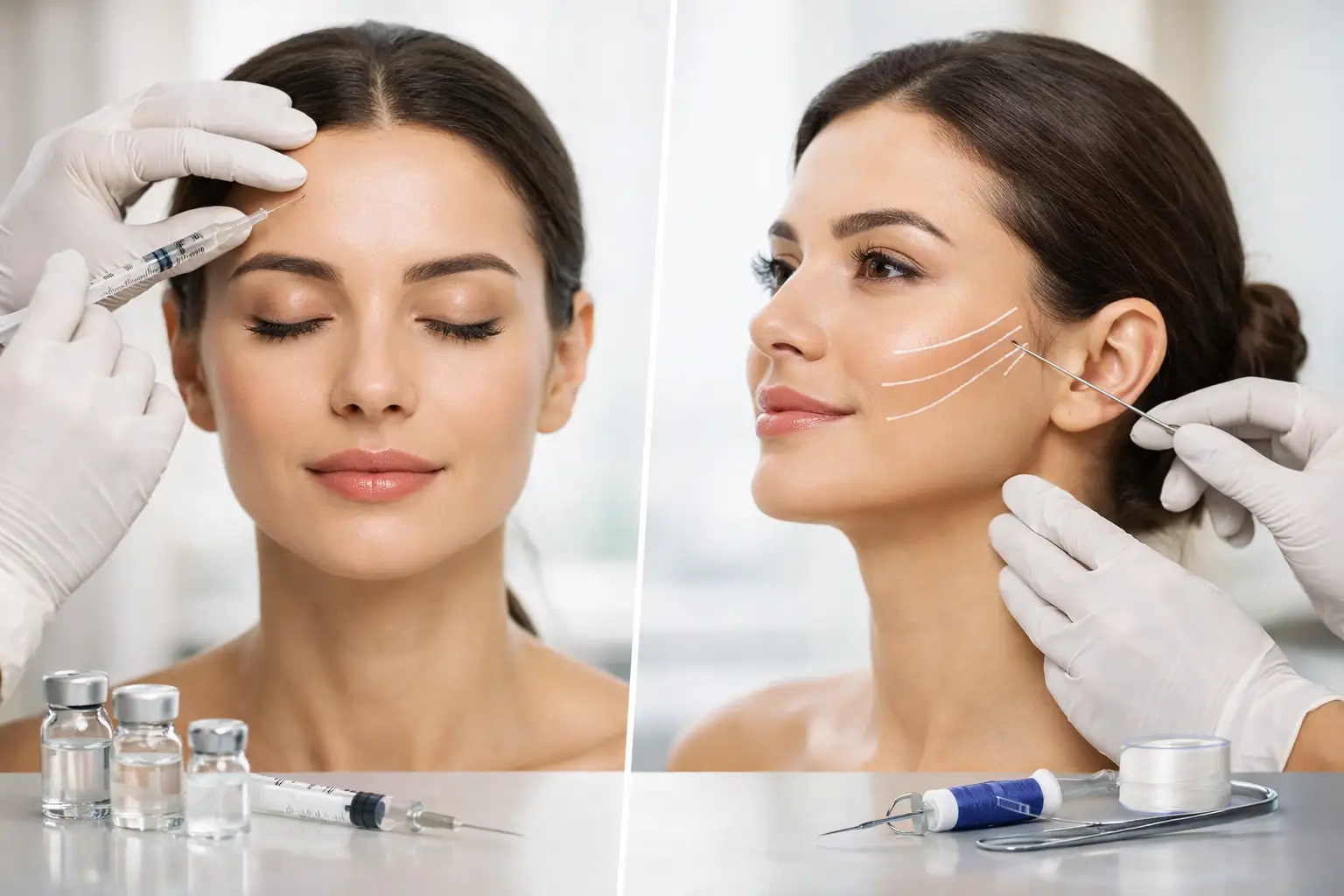 البوتوكس أم الخيوط التجميلية، أيهما يناسبك؟